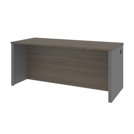 Bestar Prestige + 72W Desk Shell, Bark Grey & Slate 99400-000047